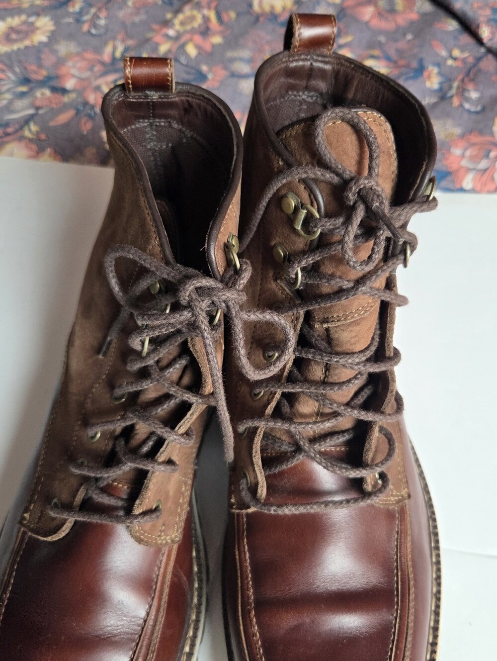Timberland Men's Britton Hill Moc Toe Brown Lace-up Boots Size 10 - Picture 5 of 8